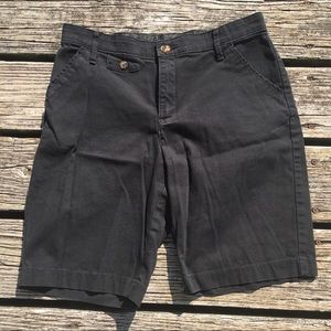 LEE Jeans Black Bermuda Jean Shorts